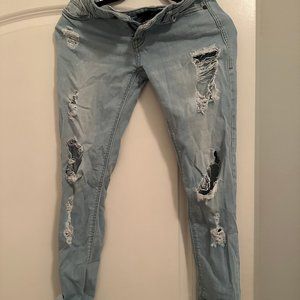 Express Sneak Peek Distressed Jeans | size 7